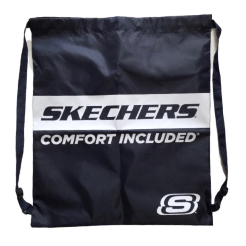 Skechers Drawstring Cinch Sack Blue and White Logo NWOT